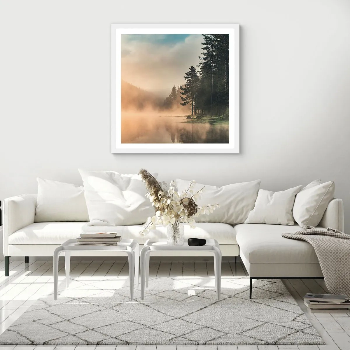 Poszter fekete keretben - A nap születése - 40x40 cm