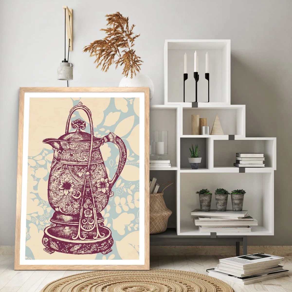 Poszter világos tölgy keretben - A mindennapi élet szépsége - 40x50 cm