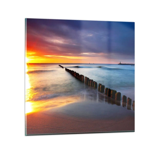 Üveg kép - Halgasd a csendet - 30x30 cm