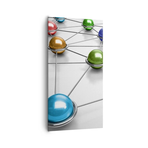 Vászonkép - Kozmikus pókháló - 65x120 cm