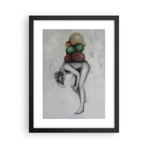 Poszter fehér keretben - Az élet nehézségei - 30x40 cm