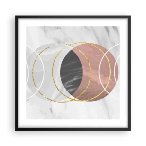 Poszter fehér keretben - A szférák zenéje - 50x50 cm