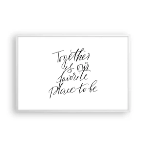 Poszter fekete keretben - Te is érzed? - 91x61 cm