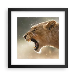 Poszter fehér keretben - Próbálj meg nem hallgatni - 30x30 cm