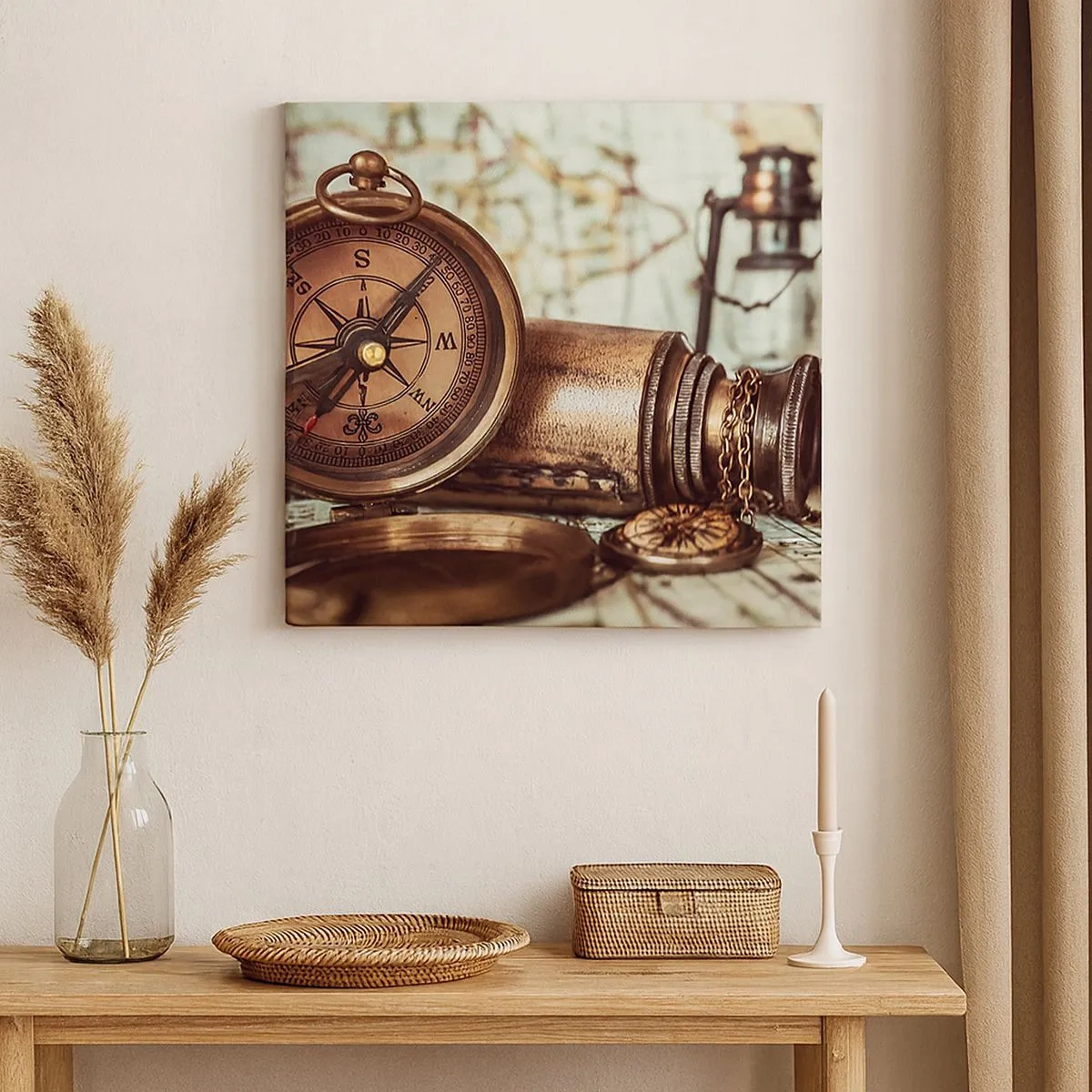 Vászonkép - Kalóz kaland vár a Karib-térségben - 30x30 cm