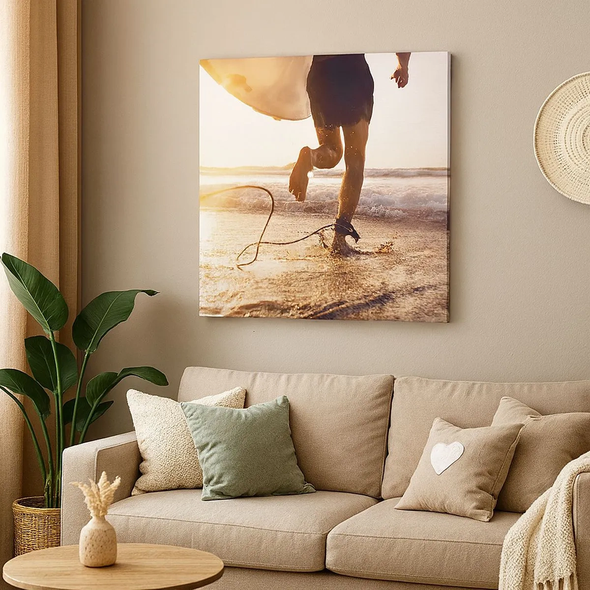 Vászonkép - A hullám felé - 30x30 cm