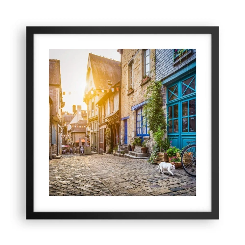 Poszter fehér keretben - A város fehér szelleme - 40x40 cm