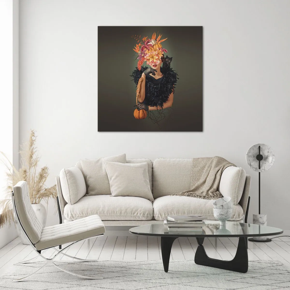 Üveg kép - Egy boszorkány mágiája - 60x60 cm