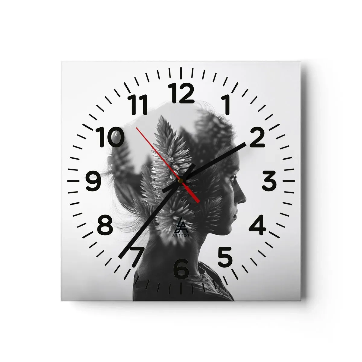 Falióra, Óra - A fenyőerdő hölgye - 40x40 cm