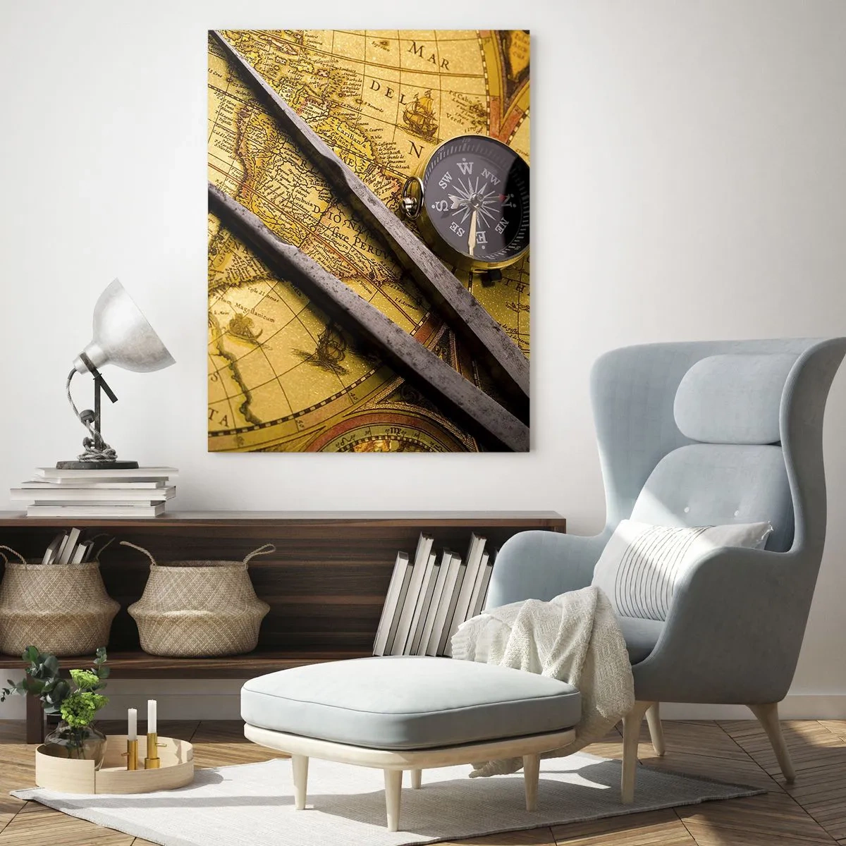 Üveg kép - Hol vannak ezek a kincsek? - 80x120 cm