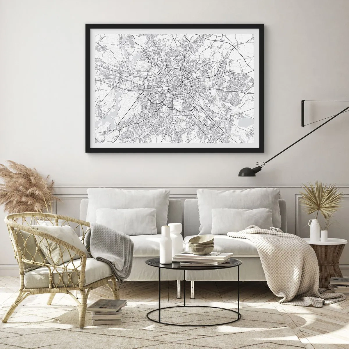 Poszter fehér keretben - Berlin virága - 70x50 cm