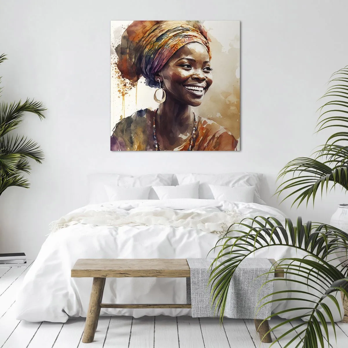 Vászonkép - Afrikai királynő - 30x30 cm
