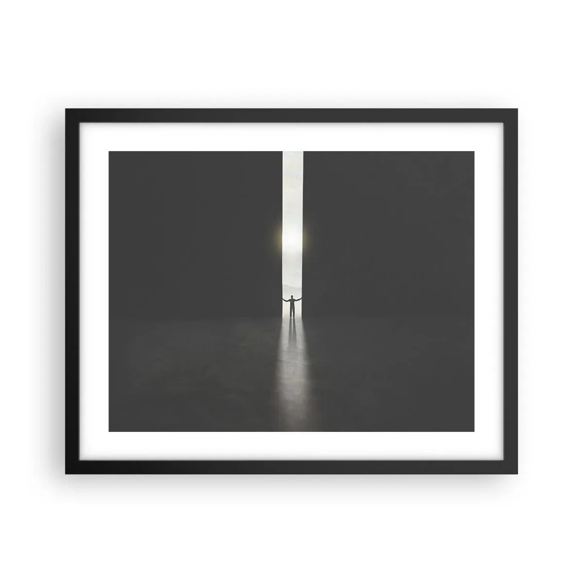 Poszter fehér keretben - Egy lépés a fényes jövő felé - 50x40 cm