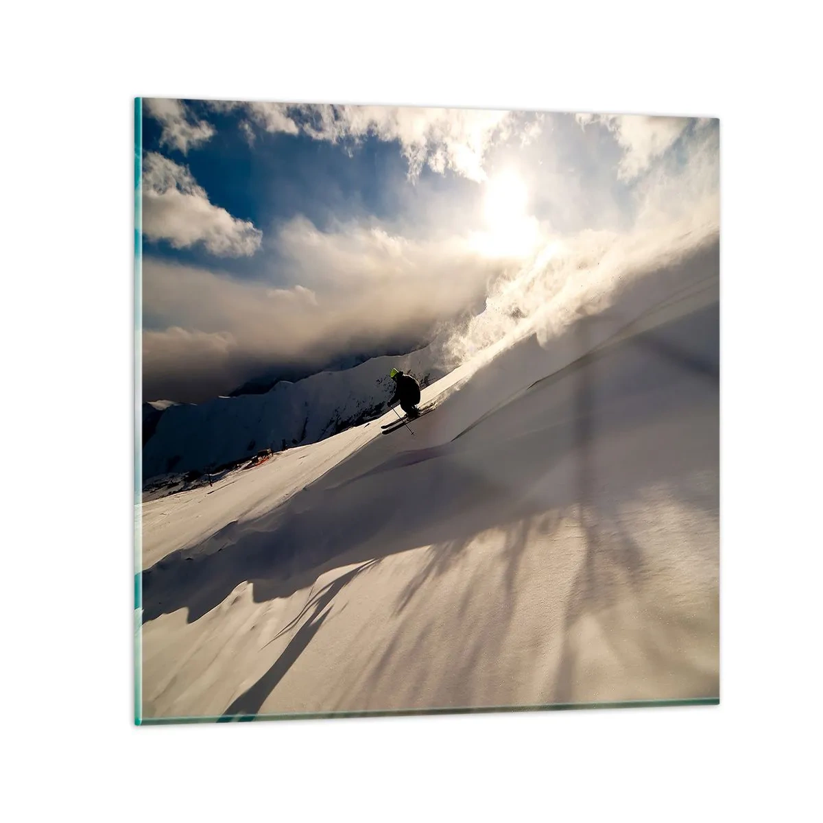 Üveg kép - Hegyi kihívás teljesítve - 70x70 cm