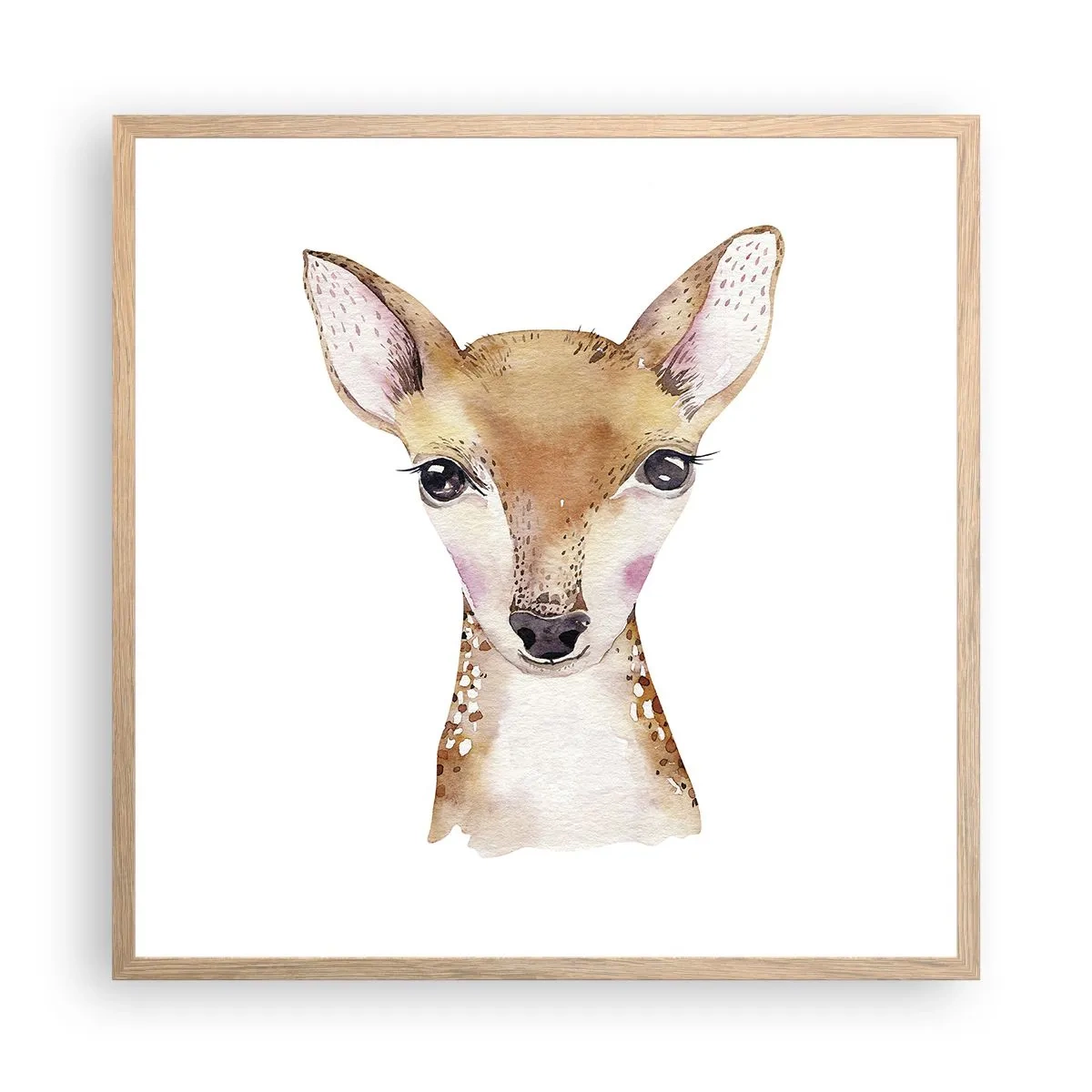 Poszter világos tölgy keretben - Az ártatlanság természete - 60x60 cm