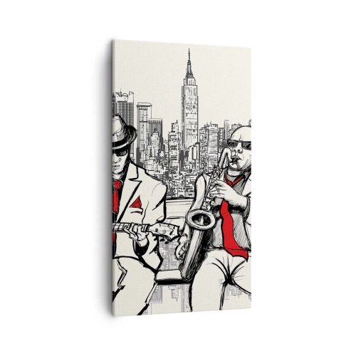 Vászonkép - New York-i improvizáció - 45x80 cm