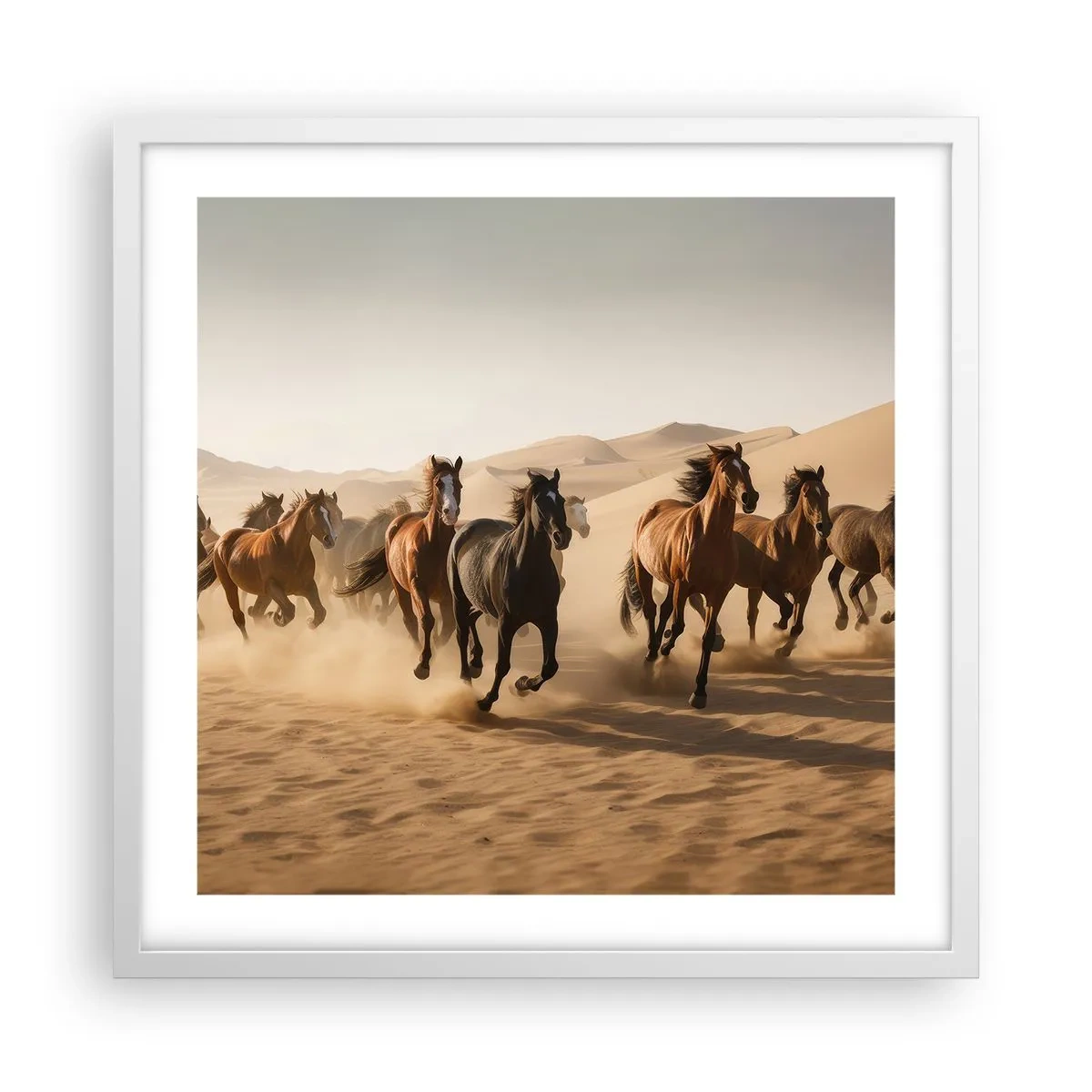 Poszter fekete keretben - Szabad, mint a szél - 50x50 cm