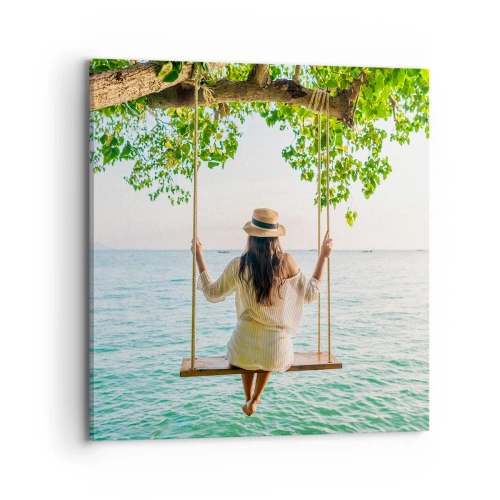 Vászonkép - Az élet gyönyörű - 70x70 cm