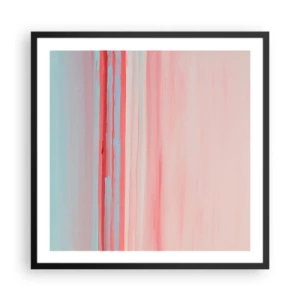 Poszter fehér keretben - Absztrakció hajnalban - 60x60 cm