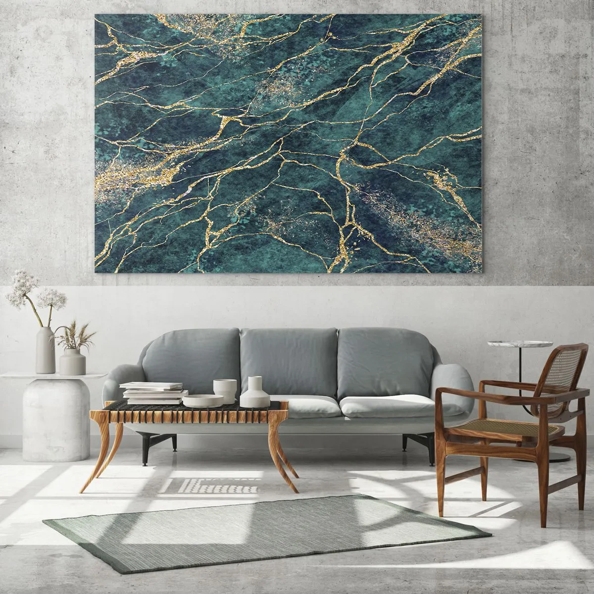 Üveg kép - Aranybánya - 120x50 cm