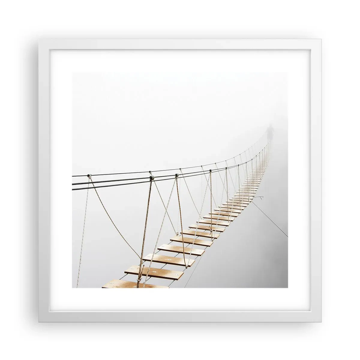 Poszter fekete keretben - Hová vezet? - 40x40 cm