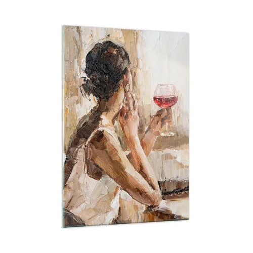 Üveg kép - Egy jó pillanat íze - 50x70 cm