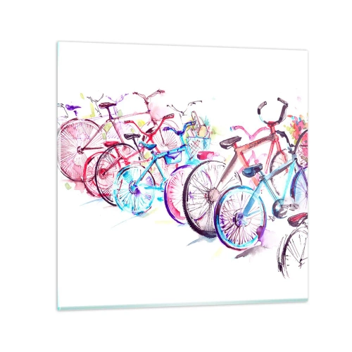 Üveg kép - Az Antymoto klub gyűlése - 30x30 cm
