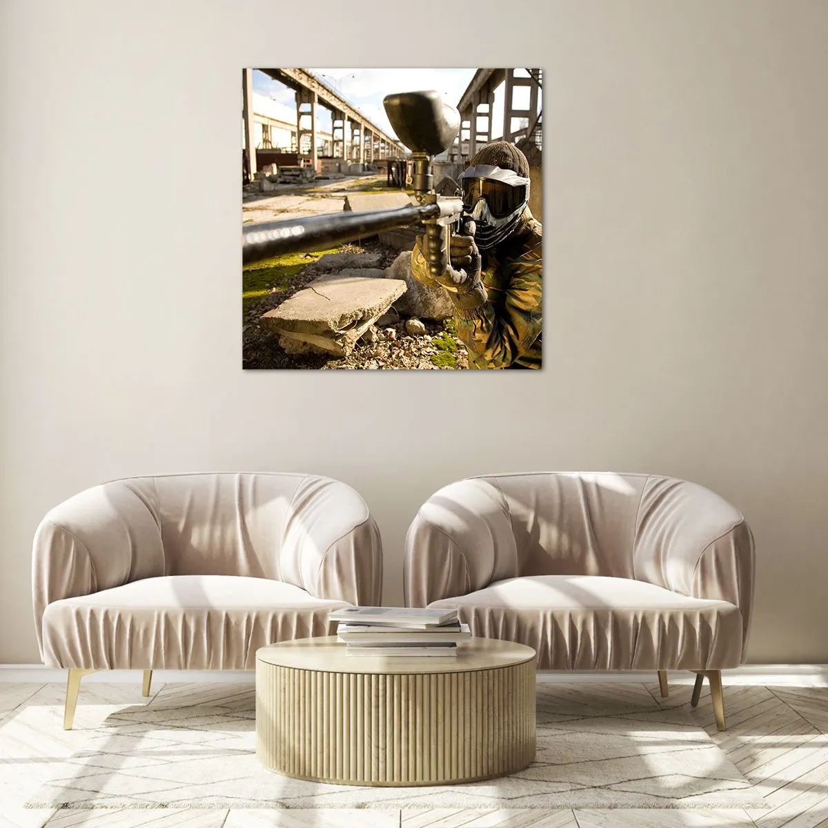 Üveg kép - Te is hős lehetsz - 50x50 cm