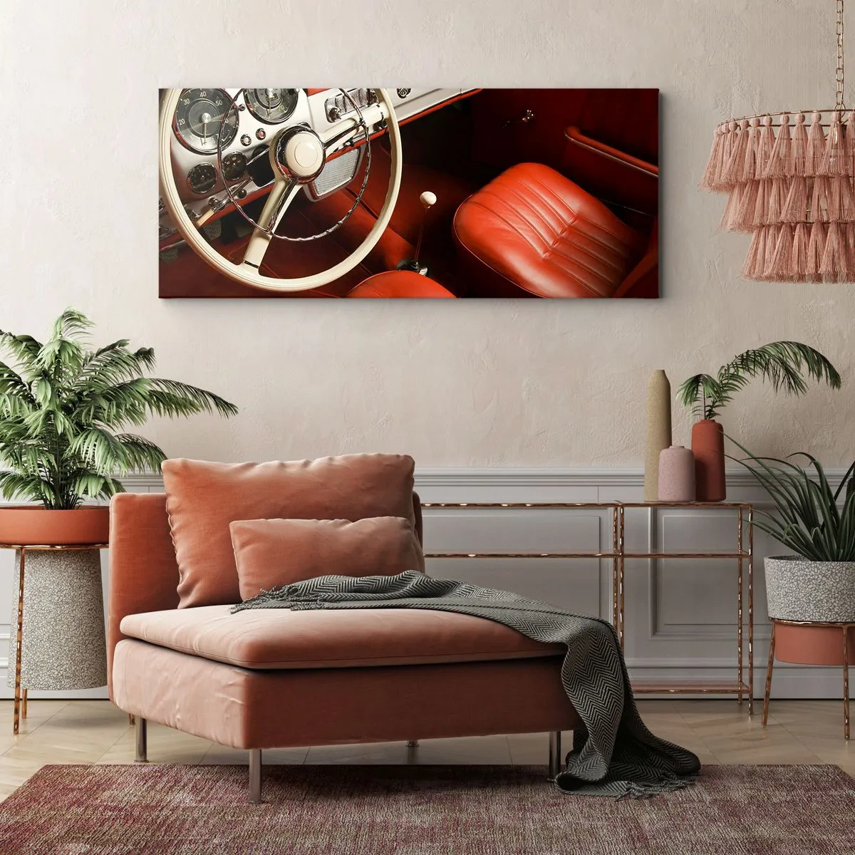 Vászonkép - Luxus vintage stílusban - 90x30 cm