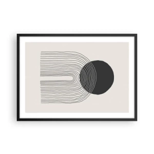 Poszter fehér keretben - Remegés és biztosság - 70x50 cm