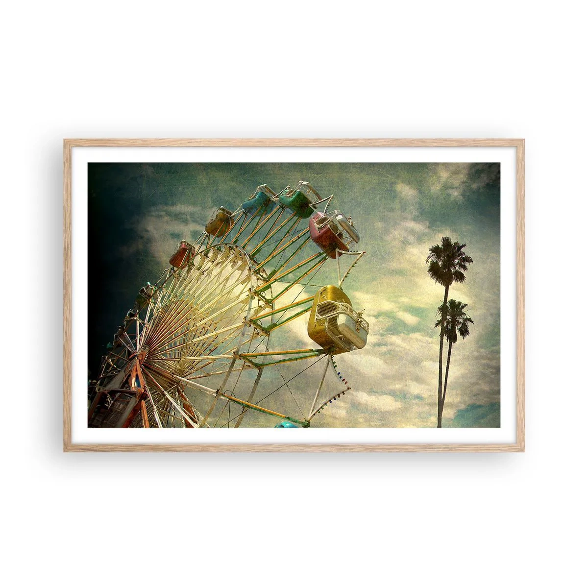 Poszter világos tölgy keretben - Lesz, lesz mulatság.... - 91x61 cm