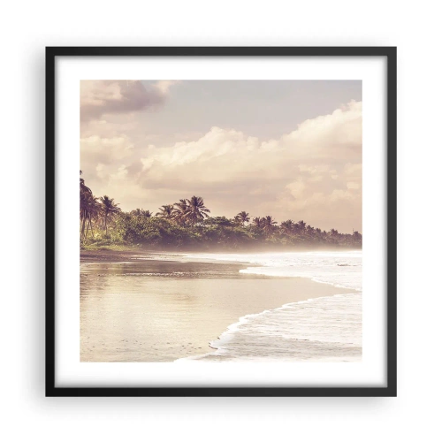 Poszter fehér keretben - A hullámok simogatása - 50x50 cm