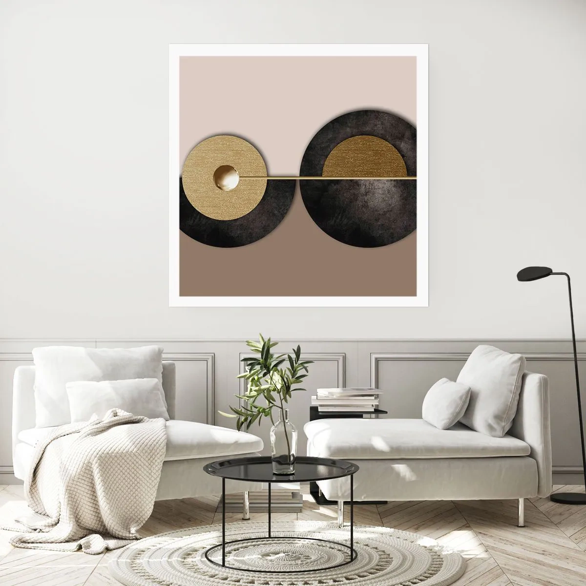 Poszter - Variációk egy kör körül - 60x60 cm