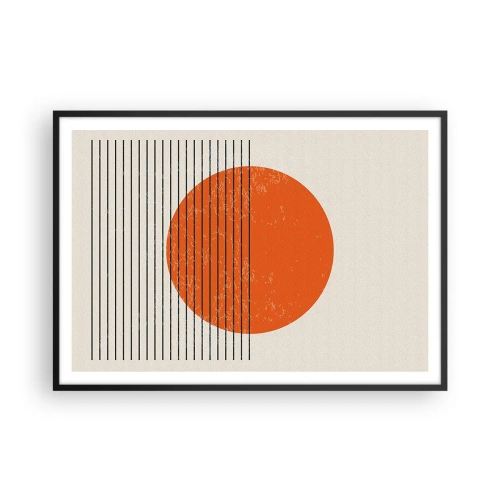 Poszter fehér keretben - Mindig a nap - 100x70 cm