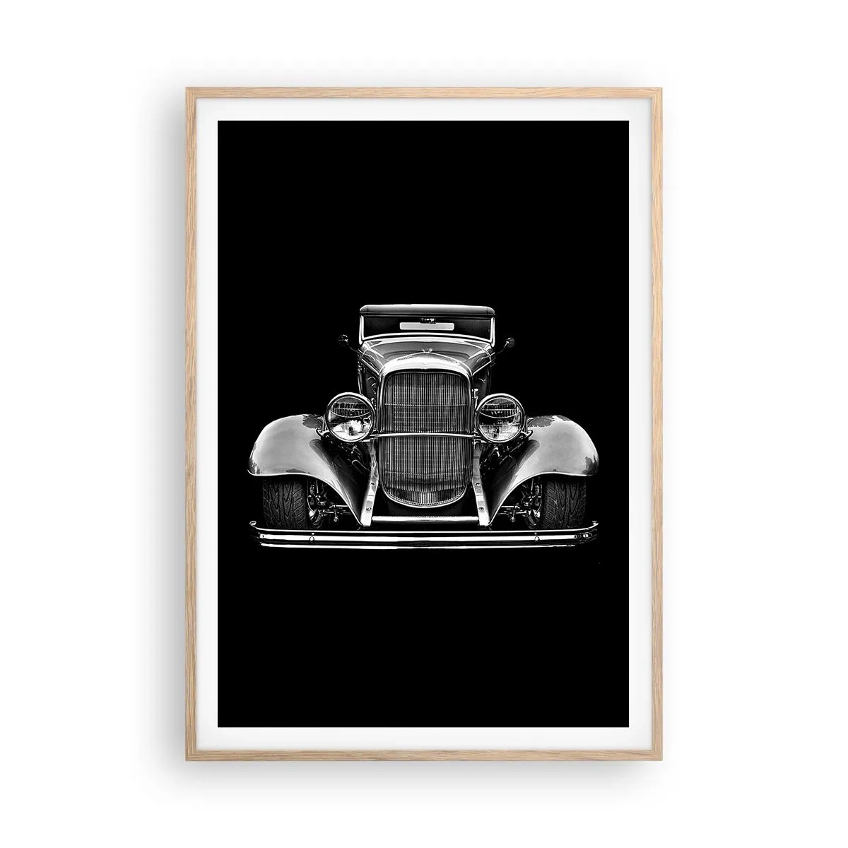 Poszter világos tölgy keretben - Egy igazi genelman - 70x100 cm