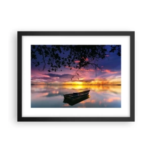 Poszter fehér keretben - „Úgy tűnik, az ég közepén lógsz...” - 40x30 cm