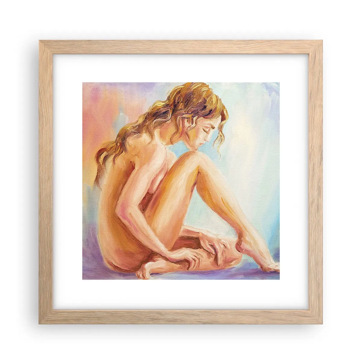 Poszter világos tölgy keretben - A fiatalság cselekedete - 30x30 cm