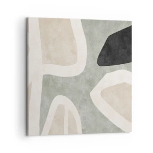 Vászonkép - Kompozíció fekete témával - 50x50 cm