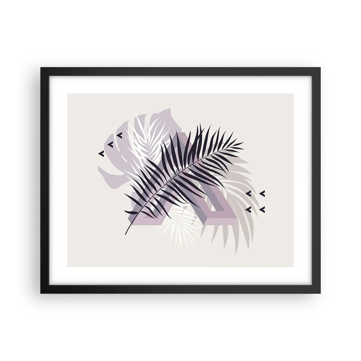 Poszter fehér keretben - Az árnyék árnyéka - 50x40 cm