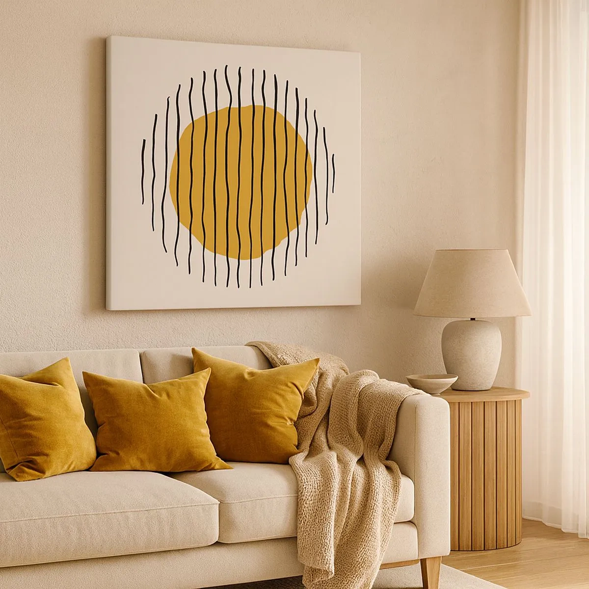 Vászonkép - A hőtől remegő absztrakció - 30x30 cm