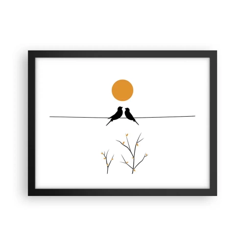 Poszter fehér keretben - Fülemüle este - 40x30 cm