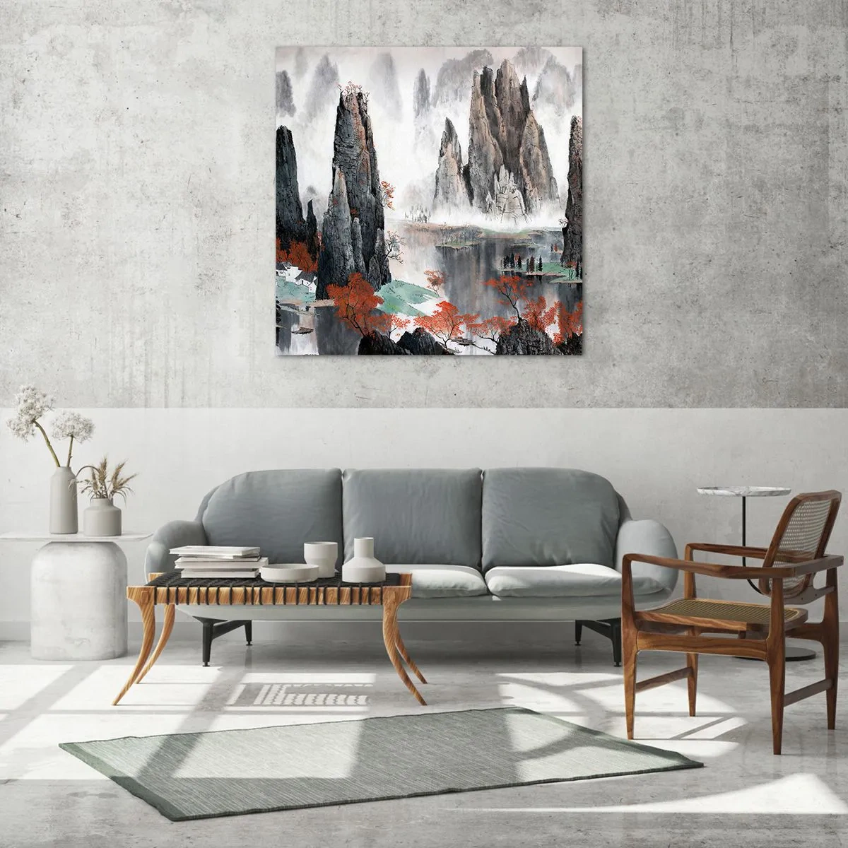 Üveg kép - Erőteljes őrök - 30x30 cm