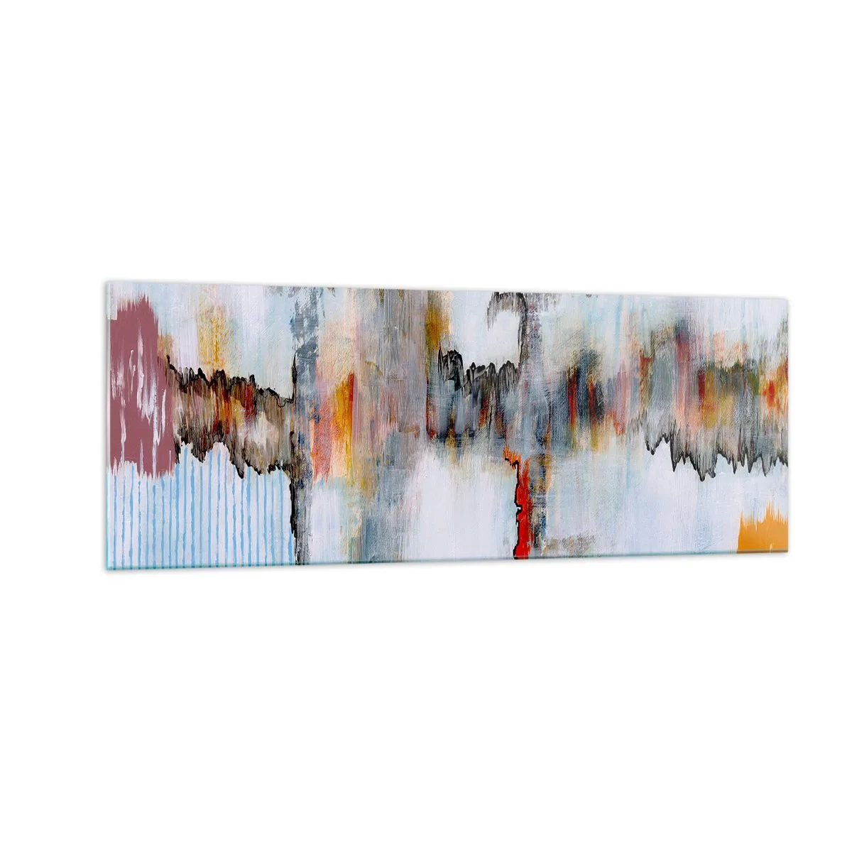 Üveg kép - Egy bottal a vízen - 140x50 cm