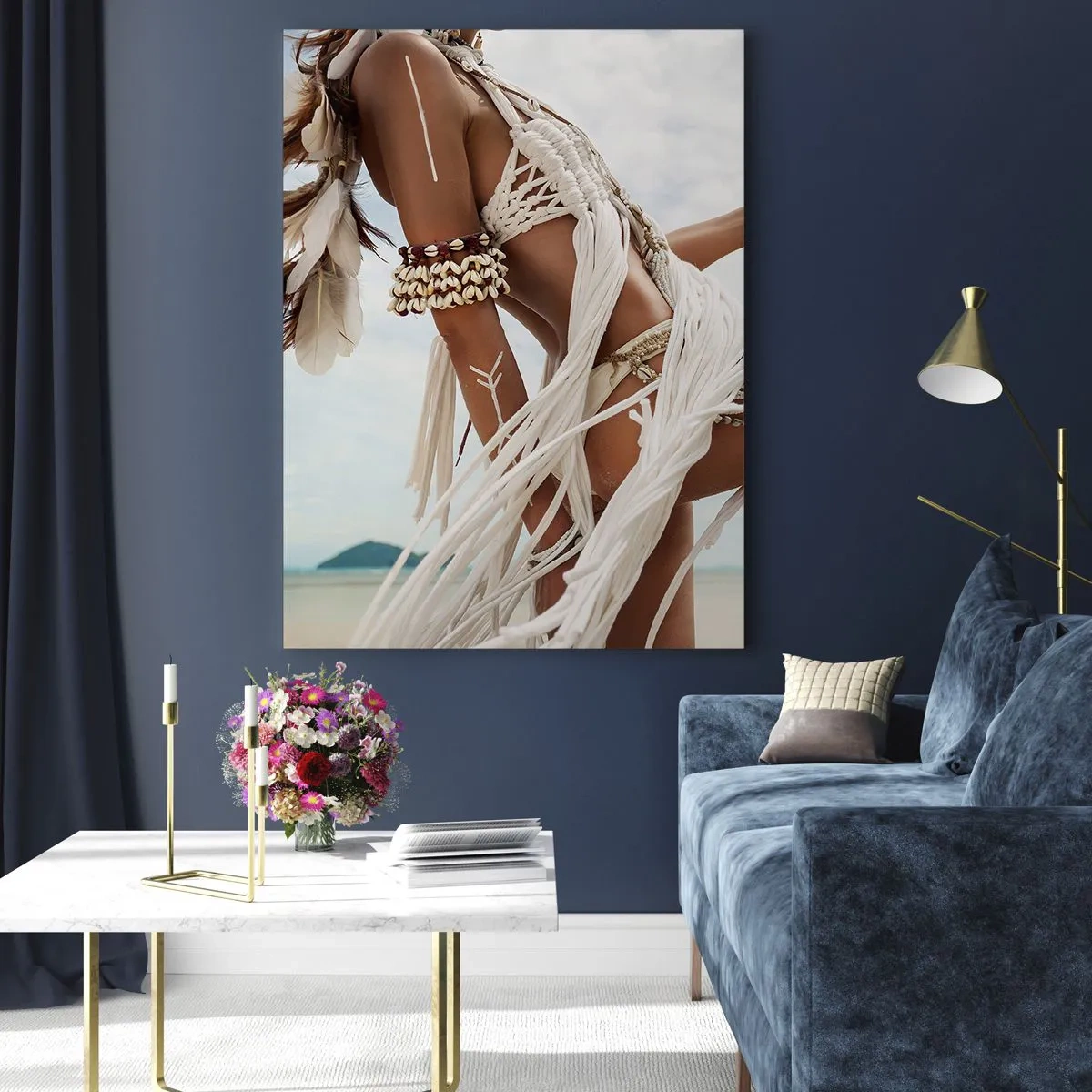 Üveg kép - A nap papnője - 80x120 cm