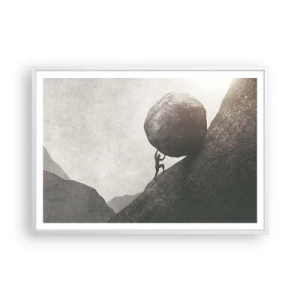 Poszter fekete keretben - Hiszek minden remény ellenére  - 100x70 cm