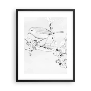 Poszter fehér keretben - Téli reggel - 40x50 cm