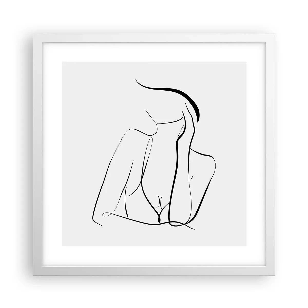 Poszter fekete keretben - Az álmok hullámán - 40x40 cm