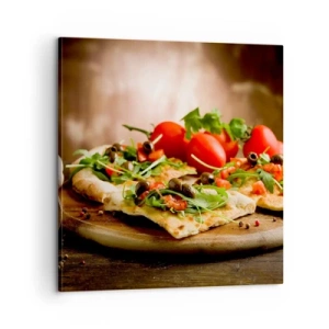 Vászonkép - Egyenesen a kemencéből és a kertből - 60x60 cm