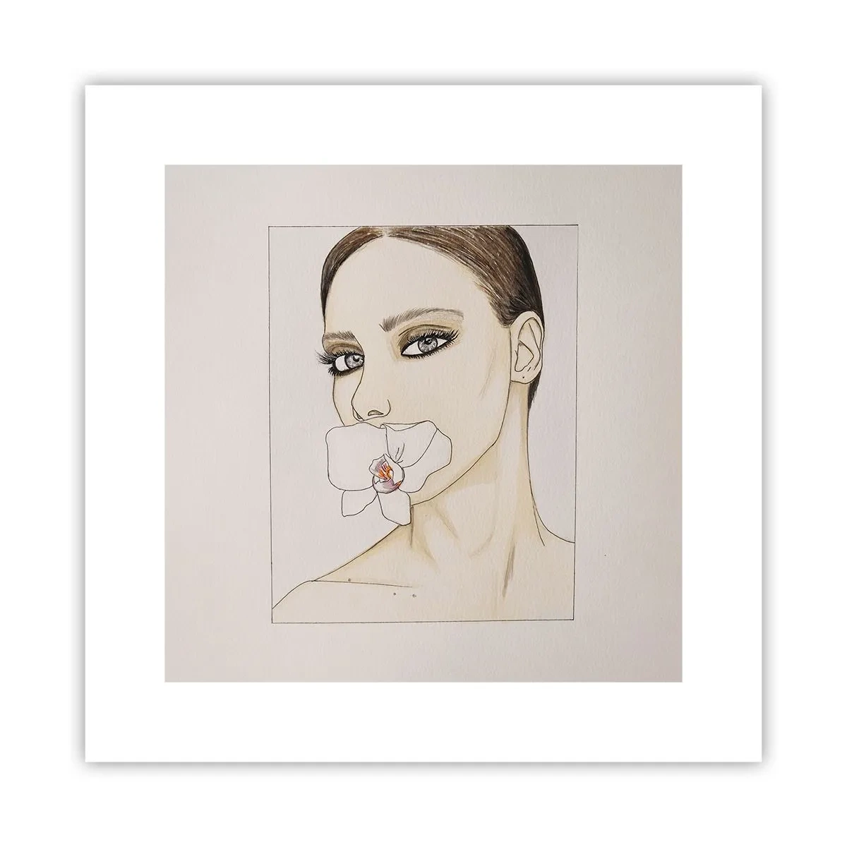 Poszter - Az elegancia és a szépség szimbóluma - 30x30 cm