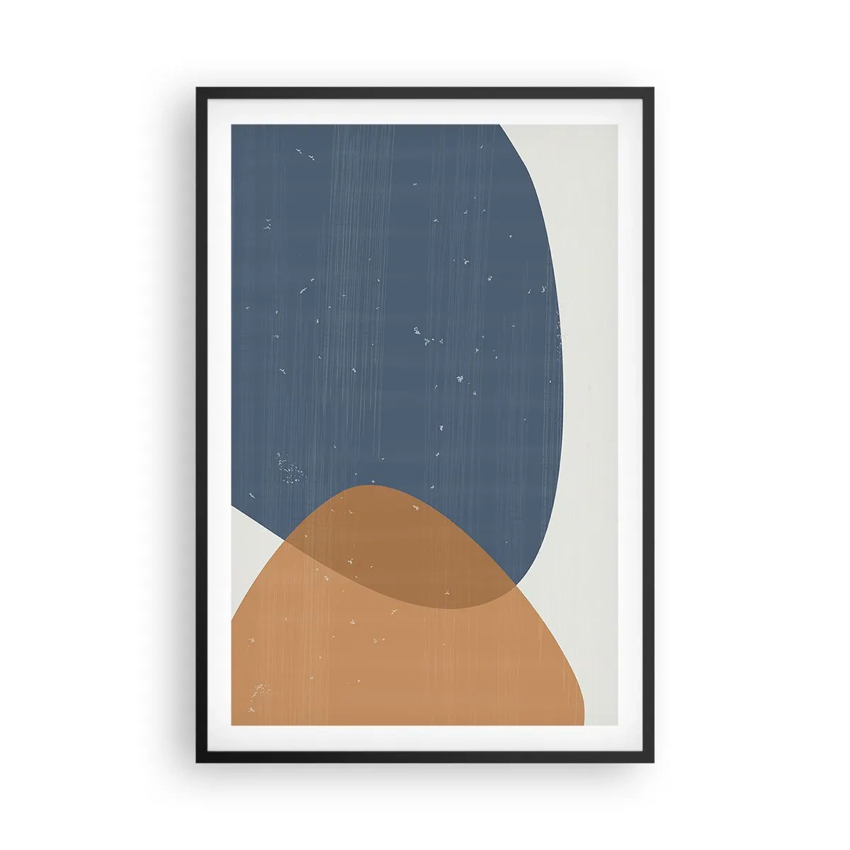 Poszter fehér keretben - Oválisok és hatások - 61x91 cm